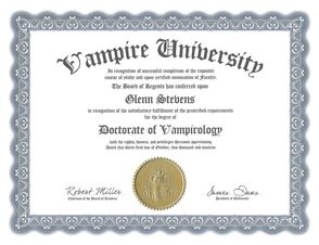 Doctorate of Vampirology